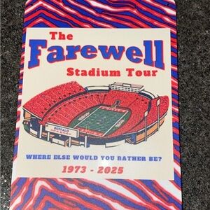 Farewell Stadium Tour sign